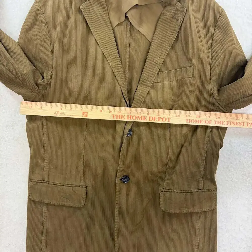 Banana Republic Heritage 2006 Blazer Mens 44R Olive Corduroy Ribbed Coat Jacket